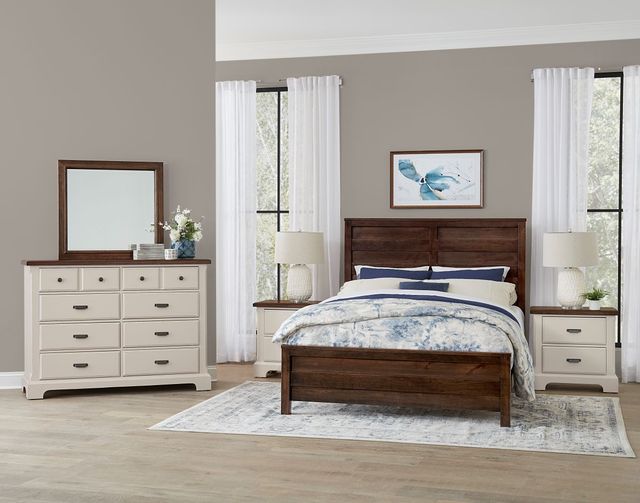 Vaughan-Bassett Lancaster County Amish Walnut/Dove Gray Dresser-2