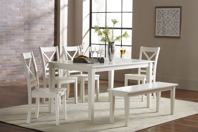 Jofran Inc. Simplicity Paperwhite Rectangle Dining Table-1