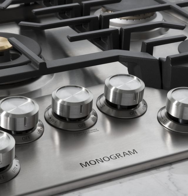 Monogram® 30" Stainless Steel Deep-Recessed Natural Gas Cooktop-4