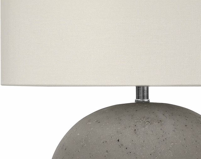 Monarch Specialties Inc. 20"H Grey Concrete Table Lamp-2