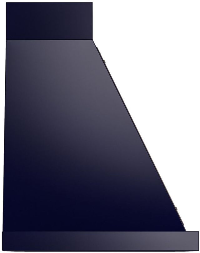 Ilve® Nostalgie II Noblesse 30" Midnight Blue Wall Mounted Range Hood with Burnished Trim-2