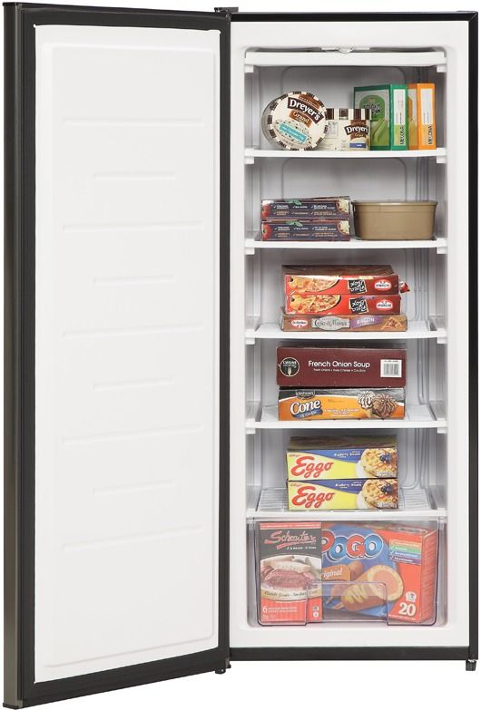 Marathon 22" 6.5 Cu. Ft. Black Steel Upright Freezer-1