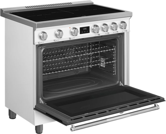 Smeg Professional 36" Matte White Pro Style Induction Range-3