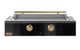 Caliber™ Rockwell Social 48" Gloss Black Built-In Natural Gas Outdoor Griddle with Gold Hardware-0