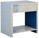 Chelsea House Beige/Blue Bedside Table-0