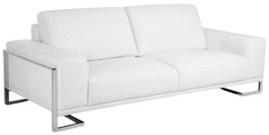 Gianna White All-Leather Sofa