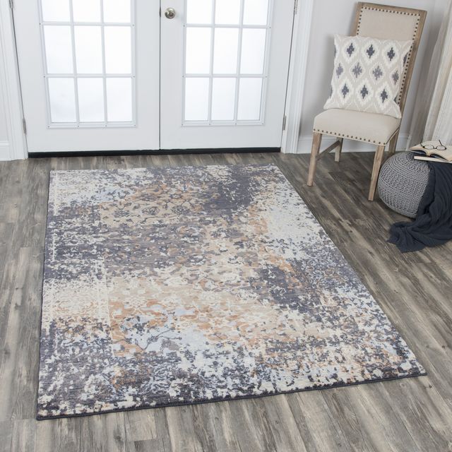 Rizzy Home Gossamer Gray 2'6" x 8' Runner Rug-2