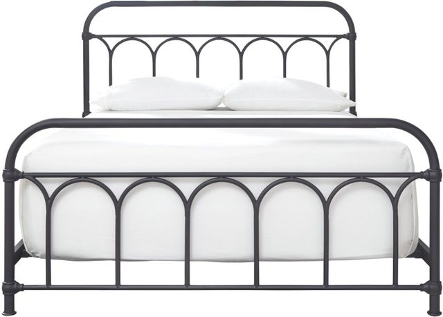 Signature Design by Ashley® Nashburg Black Queen Metal Rod Bed-2