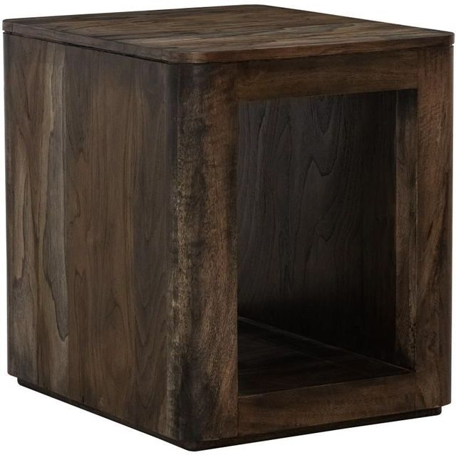 International Furniture Direct Balam Black Chairside Table-0
