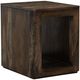 International Furniture Direct Balam Black Chairside Table-0