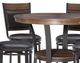 Powell® Franklin 5-Piece Black/Umber Brown Dining Counter Set-1
