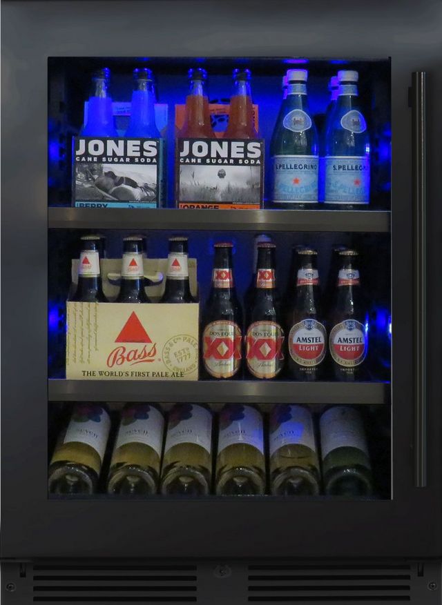 XO 24" Black Stainless Steel Built In Beverage Center