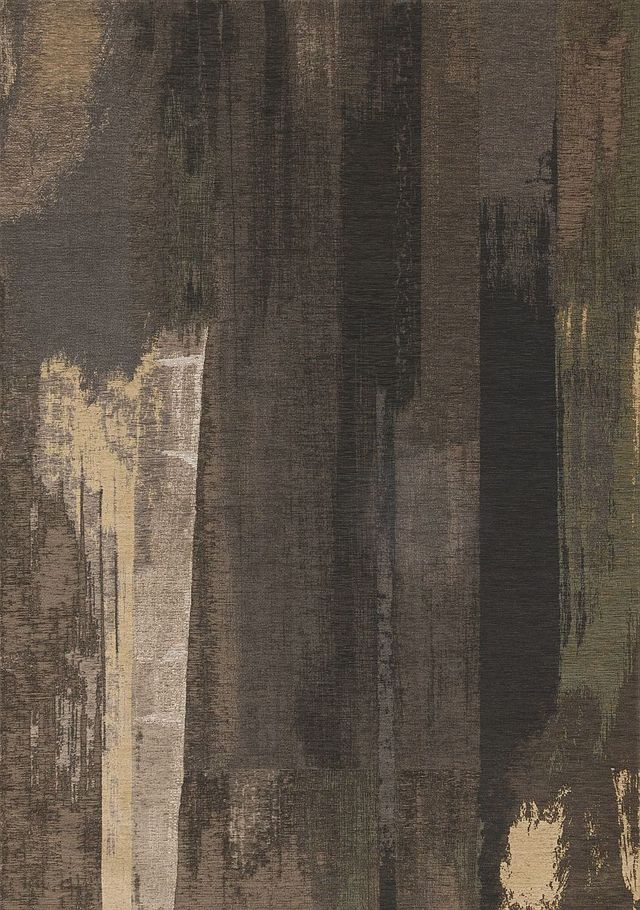 Kalora Interiors Cathedral Black/Brown 5'x8' Area Rug-0