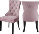 Meridian Furniture Nikki Pink Velvet Dining Chair-4