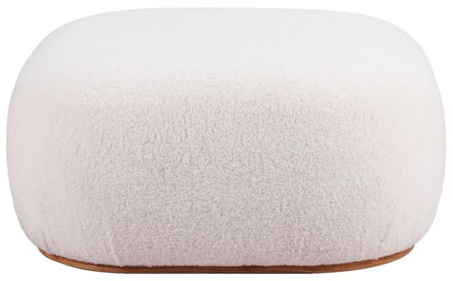 Zuo® Modern Azua Cream Ottoman-1