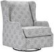 Lancer Furniture Customizable 11 Swivel Glider Chair-0