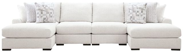 Signature Design by Ashley® Wynncroft Manor 4-Piece Chalk Double Chaise Sectional-0