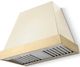 La Cornue CornuFé Euclid 36" Morning Dew Wall Mounted Range Hood with Polished Brass Trim-0