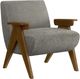 Monarch Specialties Inc. Grey/Walnut 31" Accent Chair-0