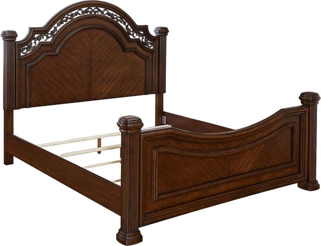 Signature Design by Ashley® Lavinton Brown King Poster Bed-3