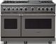Viking® 7 Series 48" Damascus Gray Pro Style Dual Fuel Range with 12" Griddle-2
