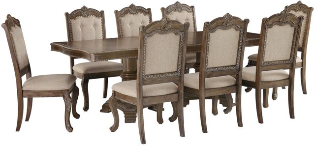 Signature Design by Ashley® Charmond 9-Piece Brown Dining Set-0