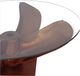 Moe's Home Collection Archimedes Glass Top Coffee Table with Copper Base-2