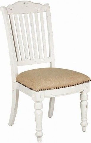 Coaster® Simpson Vintage White Side Chair-0