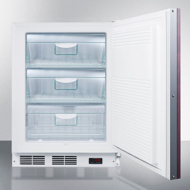 Accucold® by Summit® 24" 3.5 Cu. Ft. Panel Ready ADA Compliant Built In All Freezer-1