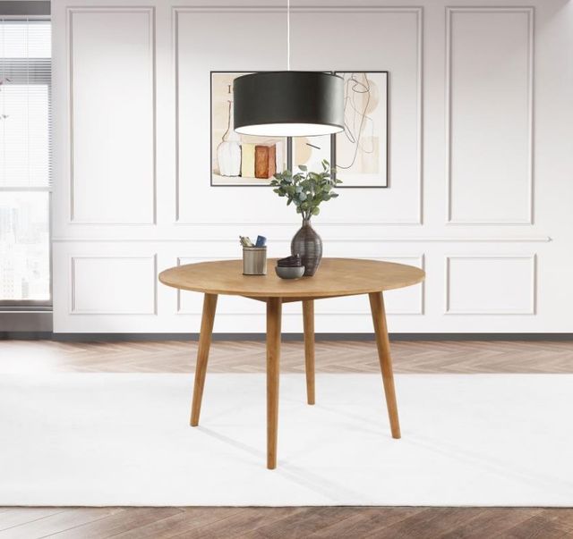 Coaster® Hartville Natural Light Brown Round Dining Table-3