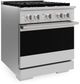 ZLINE Marino 30" Satin Stainless Steel Pro Style Gas Range with 4-Burner DuoPro™ Cooktop and Convection Gas Oven-3
