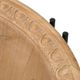 A & B Home Natural Coffee Table with Black Metal Base -4
