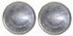 A & B Home Walbrook 2-Piece Silver Decorative Round Plate Set-1