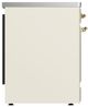 Ilve® Majestic III 30" Antique White Pro Style Induction Range with Solid Door and Brass Trim-3