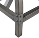 Olliix by INK+IVY Lancaster Oak/Silver Bar Stool with Back-3