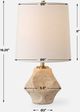 Uttermost® Indent Antique Brass Accent Lamp-2