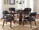 Steve Silver Co. Tournament Black/Cherry Arm Chair with Casters-1