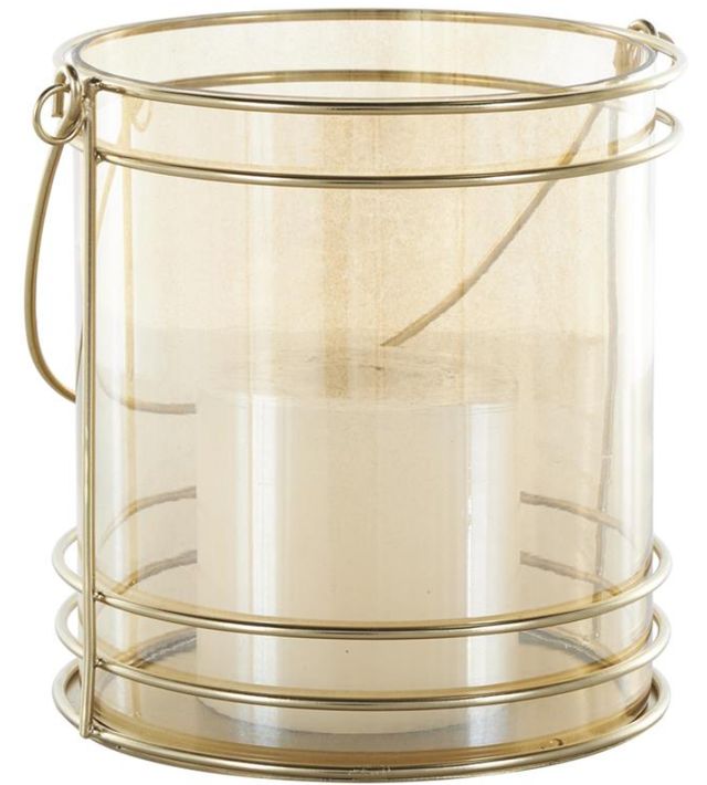 Deco Marche Gold 8" Candle Lantern-0