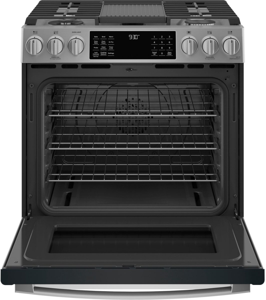 GE Profile 30" Smart Slide-In Front-Control Gas Range - Thumbnail 2