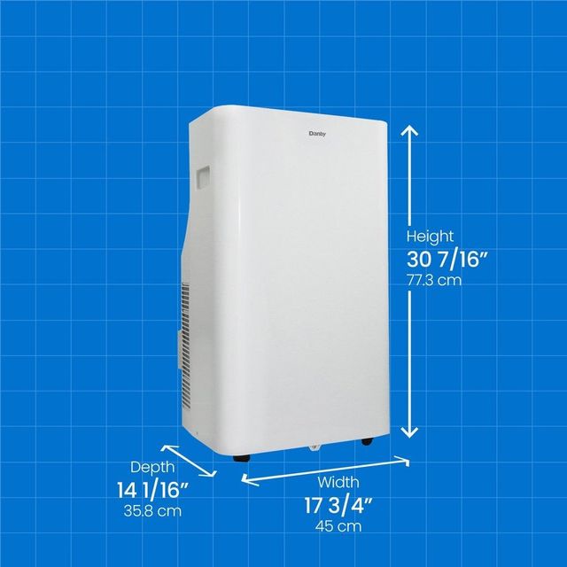 Danby® 12000 BTU (7200 SACC) White Portable A/C-1