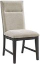 Elements International Axel Espresso/Light Gray Dining Chair-0