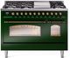 Ilve® Nostalgie II Series 48" Emerald Green Pro Style Dual Fuel Range-0
