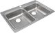 Elkay Lustertone® Classic Lustrous Satin 33" x 22" x 5-1/2" 4-Hole Equal Double Bowl Drop-In ADA Sink-0
