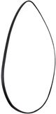 Surya Pebble Matte Black 36" Accent Mirror-1