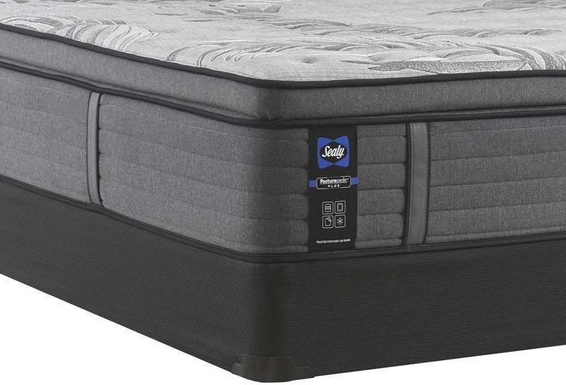 Sealy Posturepedic Plus Determination II Wrapped Coil Soft Euro Pillow Top Split California King Mattress Includes 2 Pieces. Great Rooms Furniture and Mattresses