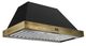 FORNO® Vittorio 48" Black Wall Mounted Range Hood with Antique Brass Trim-2