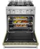 KitchenAid® 30" Avocado Cream Smart Pro Style Gas Range-2