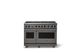 Viking® 7 Series 48" Damascus Gray Pro Style Natural Gas Range-0