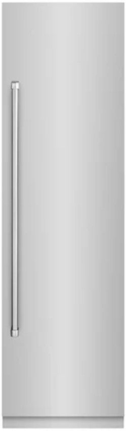 ZLINE 24" 12.5 Cu. Ft. Stainless Steel Column Refrigerator with Graphite Gray Interior-0