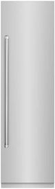 ZLINE 24" 12.5 Cu. Ft. Stainless Steel Column Refrigerator with Graphite Gray Interior-0